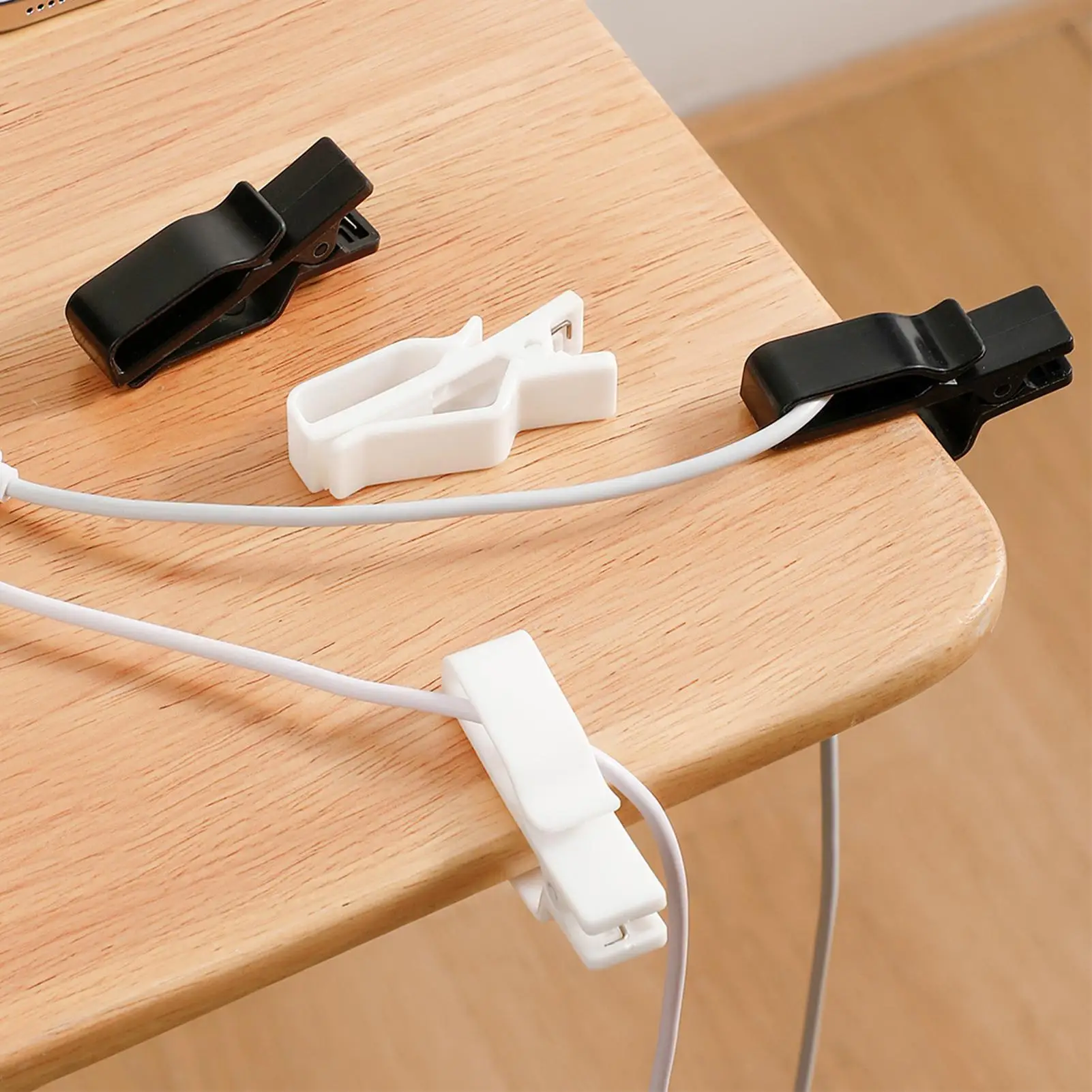 Cable Clips 3 Pieces Silicone Wire Holder Cord Organizer For Home Desk Nightstand Table Bedside Bedroom Living Room Management