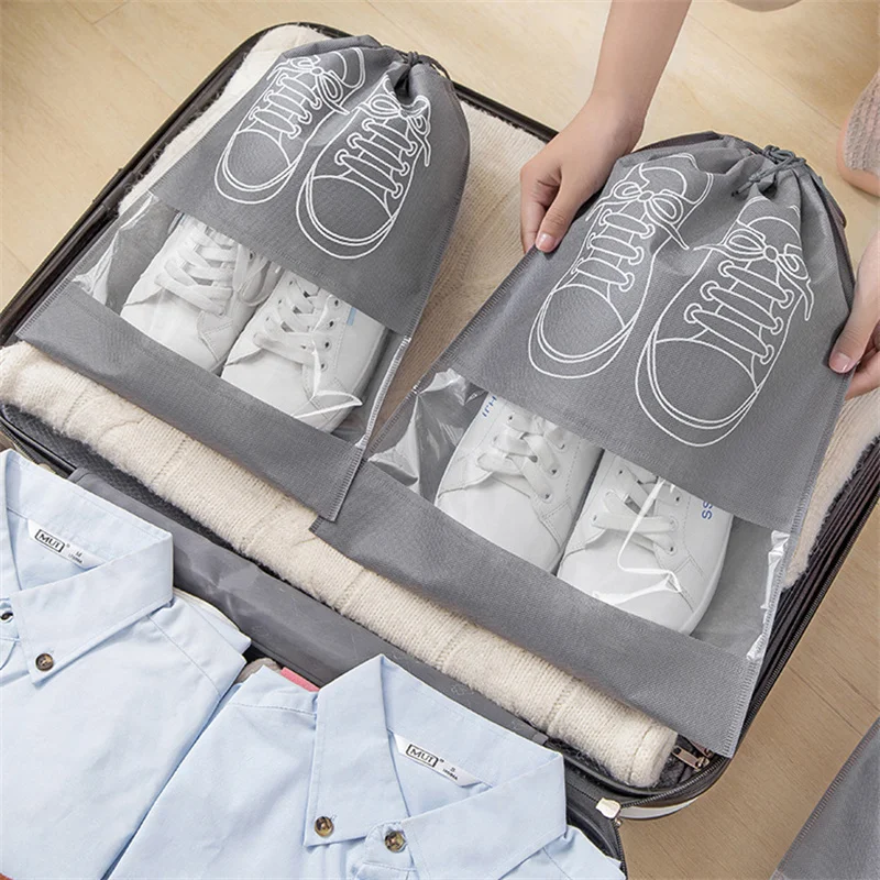 Shoe Bag Shoe Storage Bag Travel Artifact Shoe Bag Dustproof Bag Transparent Travel Shoe Cover Small White Shoe Special  Cover