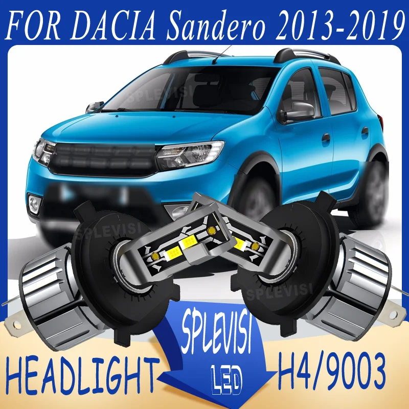 

Noise-Free Instant On Shockproof Plug-and-Play LED Headlight hi/low beam For DACIA Sandero 2019 2018 2017 2016 2015 2014 2013