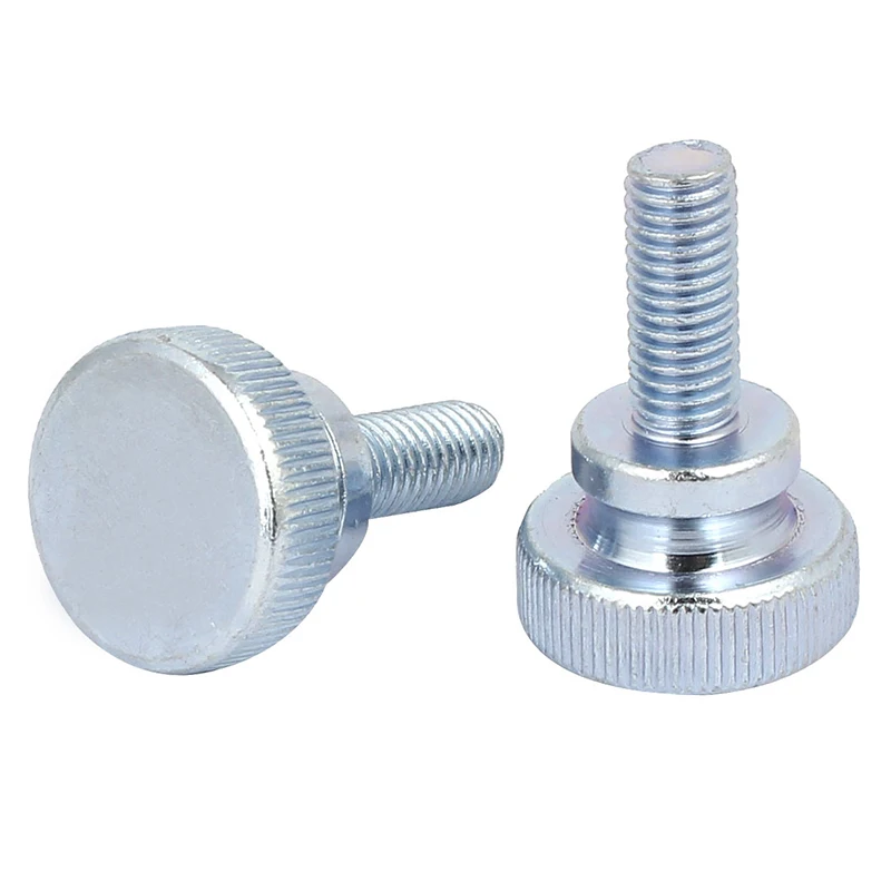 

4/5/8/10/15pcs M3 M4 M5 M6 M8 Flat Knurling Head Fully Threaded Knurled Thumb Screws Bolts Hand Tighten Curtain Wall Lock Screws