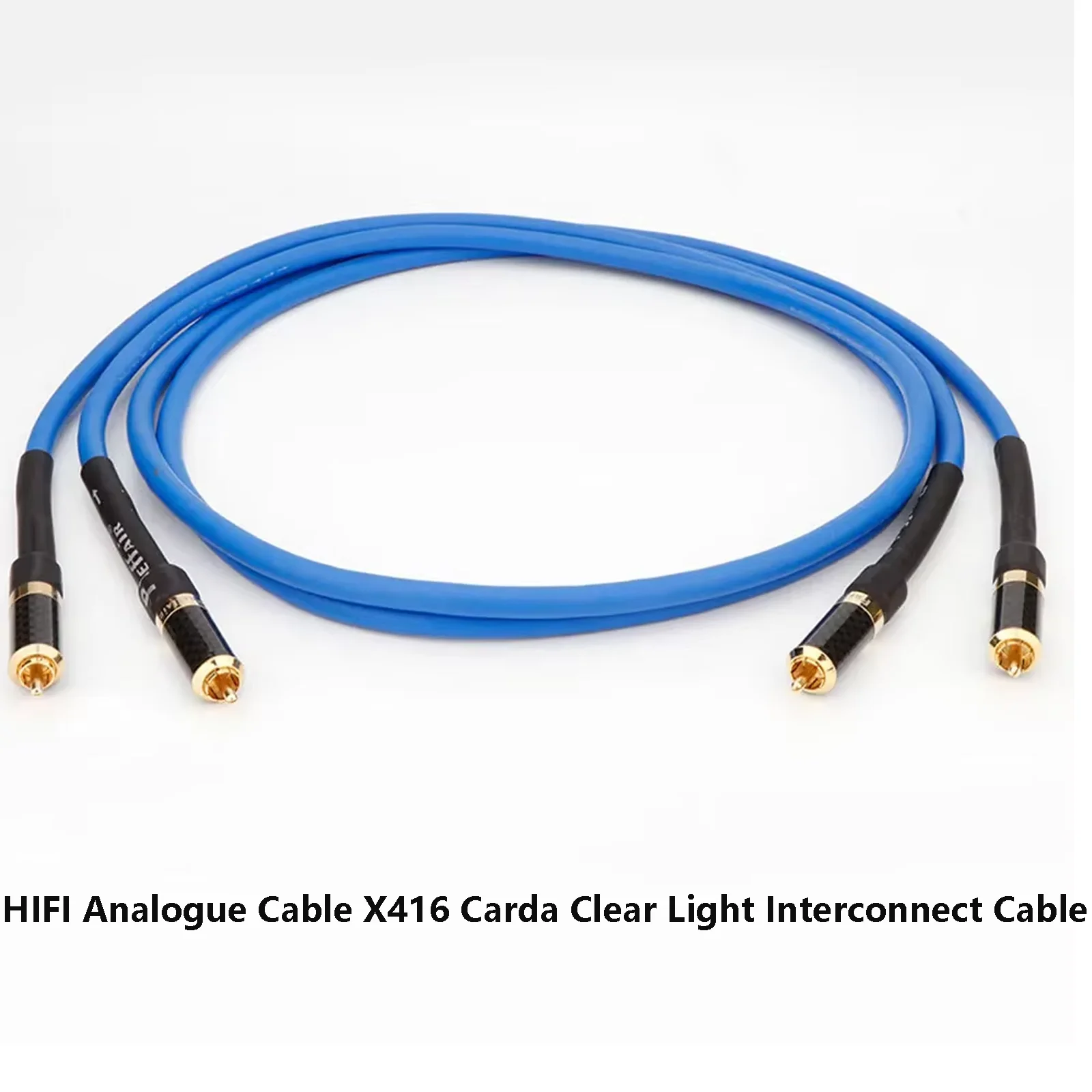 

HIFI Analogue Cable X416 Carda Clear Light Interconnect Cable For CD Player AMP Audio RCA Cable with Gold Plated RCA Connector