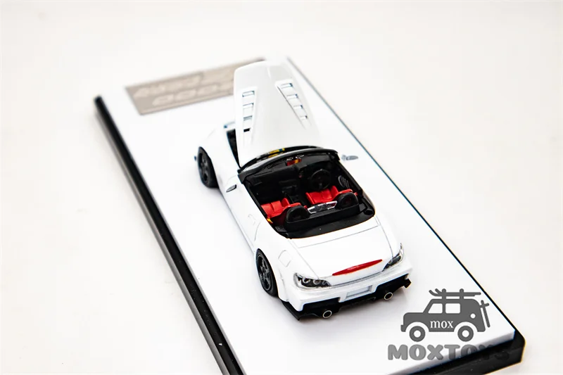 Micro Turbo 1:64 Spoon Sports S2000 Grand Prix White limited999 Diecast Model Car