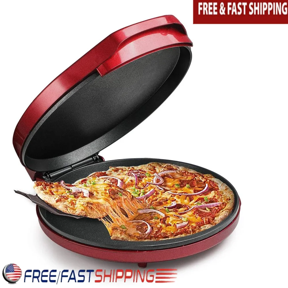 

Настольная машина для приготовления пиццы, домашний электрический гриль, контроль температуры, машина для приготовления Quesadilla, антипригарная пластина для выпечки, компактный резак для пиццы