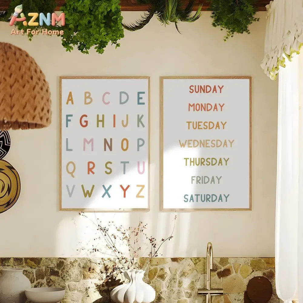 AZNM - Lienzo educativo con nú - Educational Cartoon For Kids reseña y precio