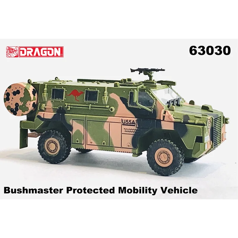 Dragão blindado 1/72 bushmaster veículo de mobilidade protegido carro tanque australiano modelo 63030 coleção de plástico soldado em estoque