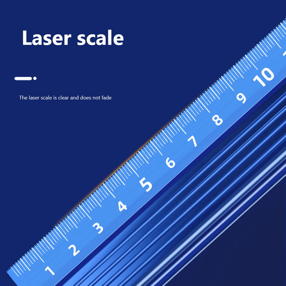 20/30cm Straight Multi-function Ruler Protective Ruler Metal Ruler Aluminum Alloy Non-slip Cutting Rule Gauge Woodworking Tools