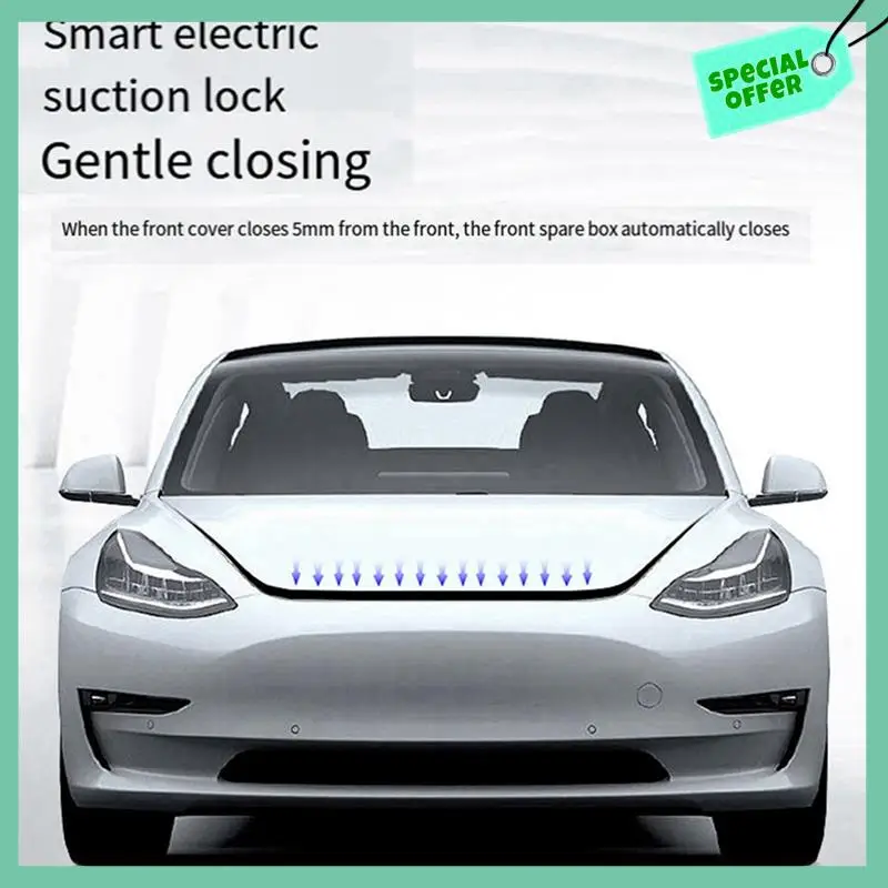 

A03G-Electric Lock Soft-Closing For Tesla Model Y Parts Accessories Front Spare Box Automatic Adsorption Close 1 PCS