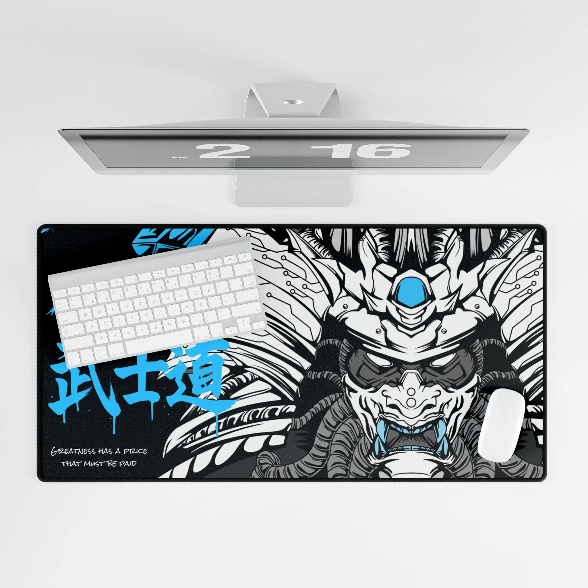 

Japan Bushido Mouse Pad Samurai Desk Mat, Samurai Katana Mouseoad Japanese Style Anime Desk Pad - Gaming Mindset Desk Decoration