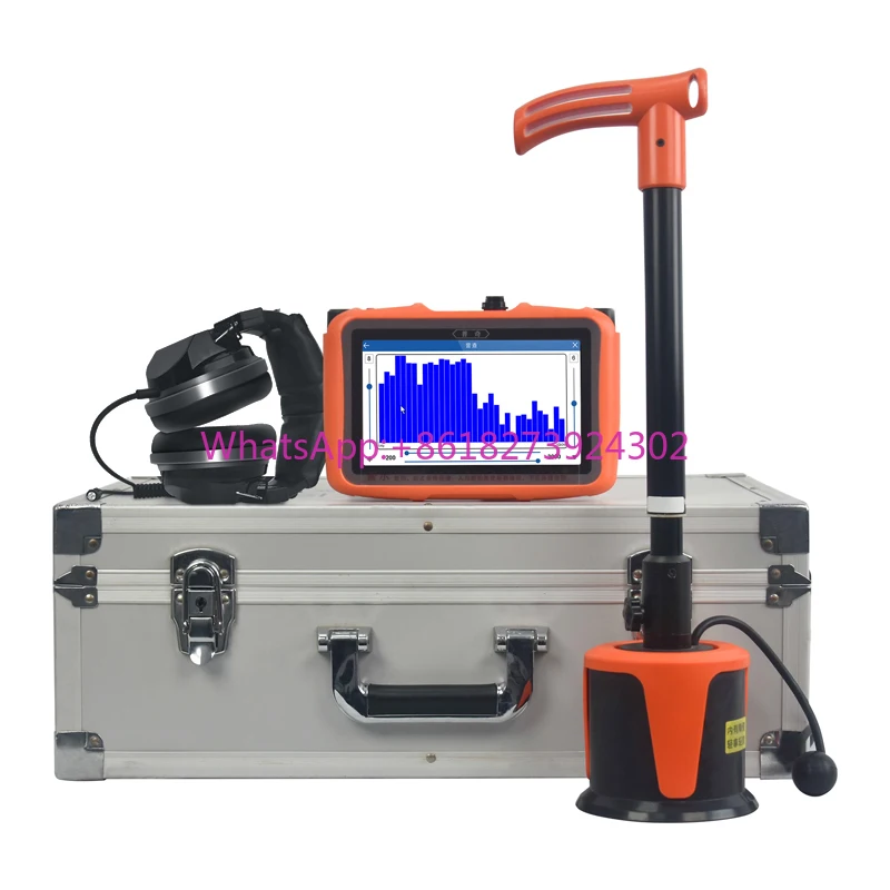 

PQWT-L2000 Acoustic Pipe Leak Detection Device 5m Plumbing Tools Underground Pipeline Water Leak Detector