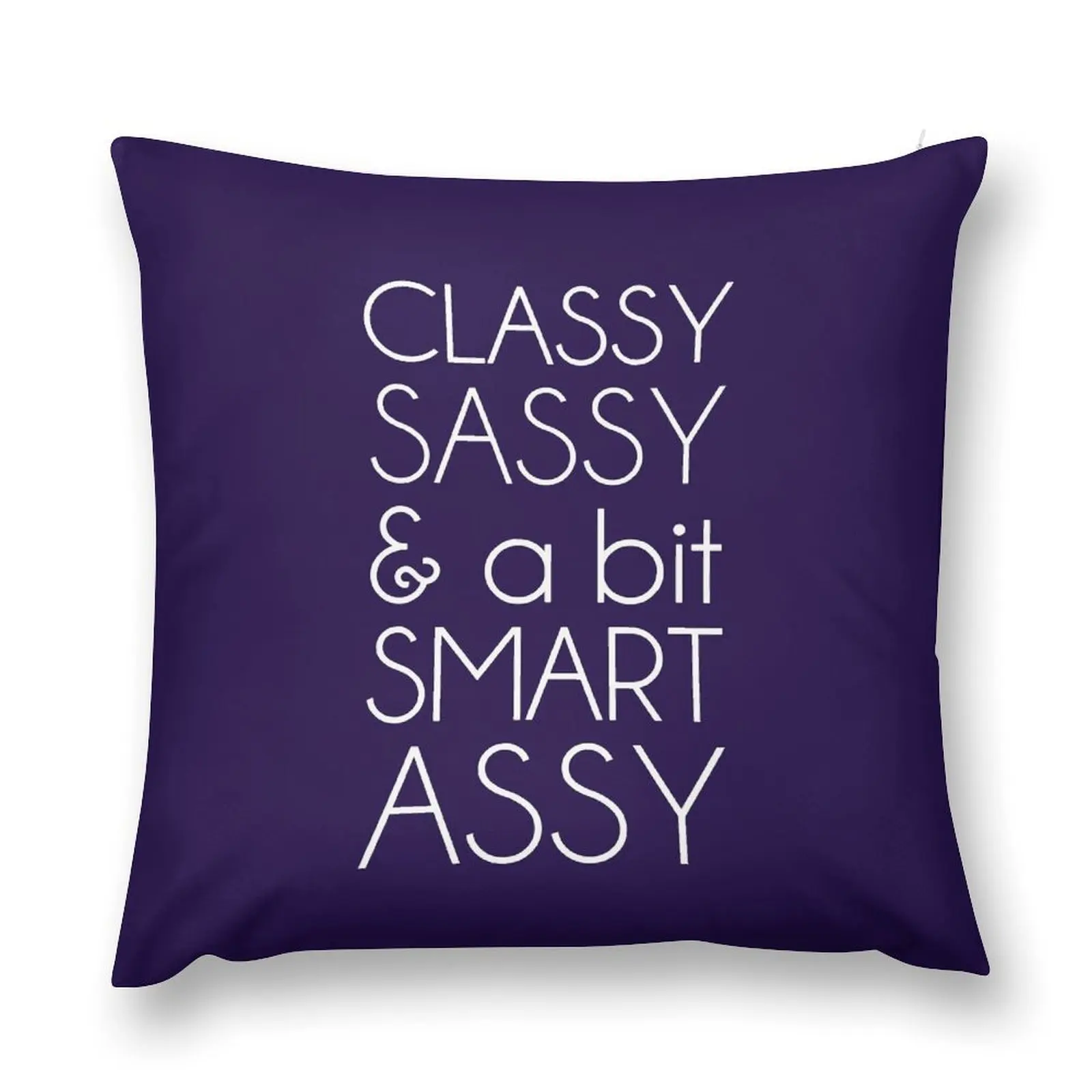 Classy Sassy and a Bit Smart Assy Throw Pillow Custom Cushion Photo Cushions Cover Sofa Decorative Covers pillow