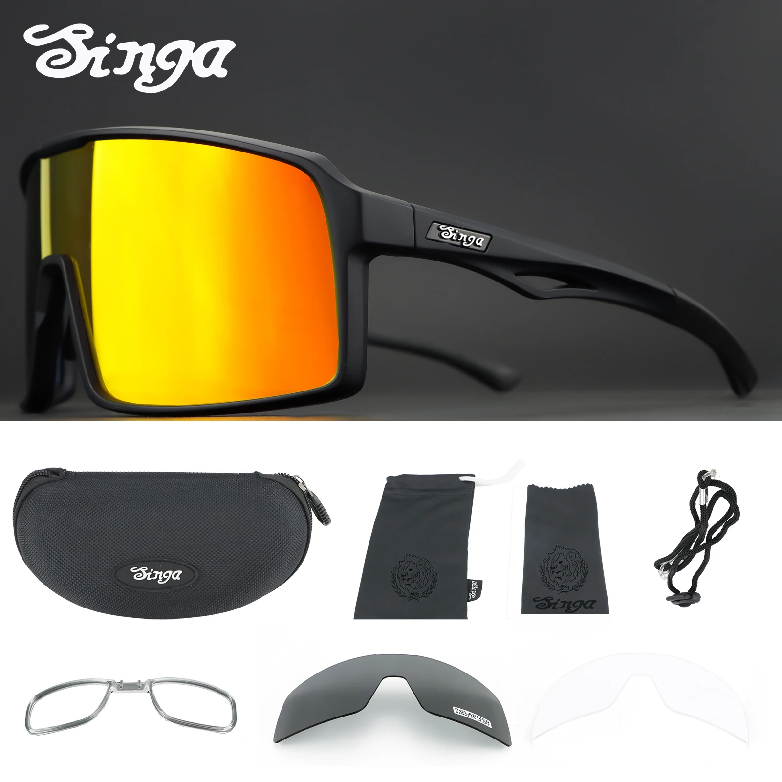 

SINGA Men's MTB Cycling Sunglasses Cycling Glasses Women Road Bicycle Glasses Outdoor Sports Bicycle Sunglasses