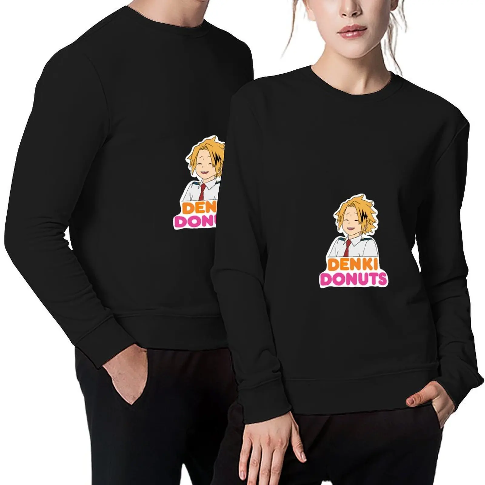 

Denki Donuts Pullover korean autumn clothes tracksuits mens clothes mens designer clothes sweatshirts men