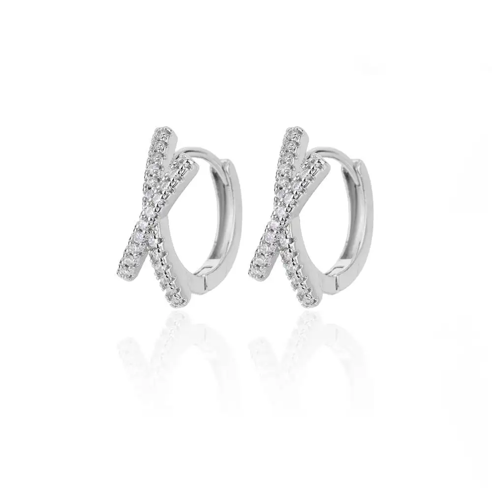 Women's Vintage Punk Round Baroque Pearl Circle Earrings