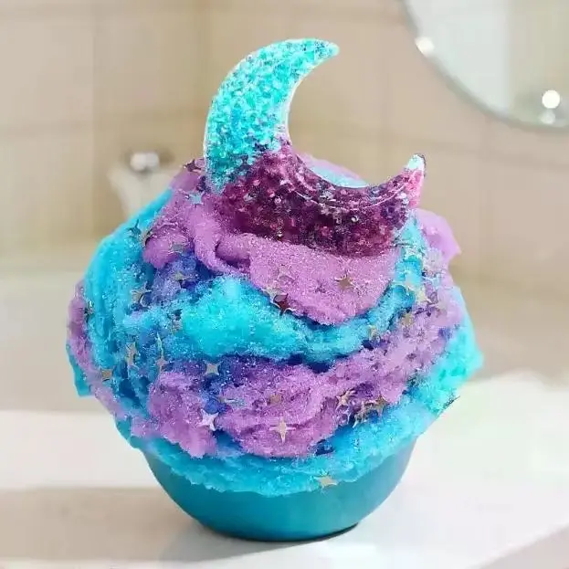 1 Set 60ml Moon Snowflake Mud Diy Decompress Game Toys Slime Kit Cotton Butter Mud Fluffy Putty Non Sediment Colored Clay Toy