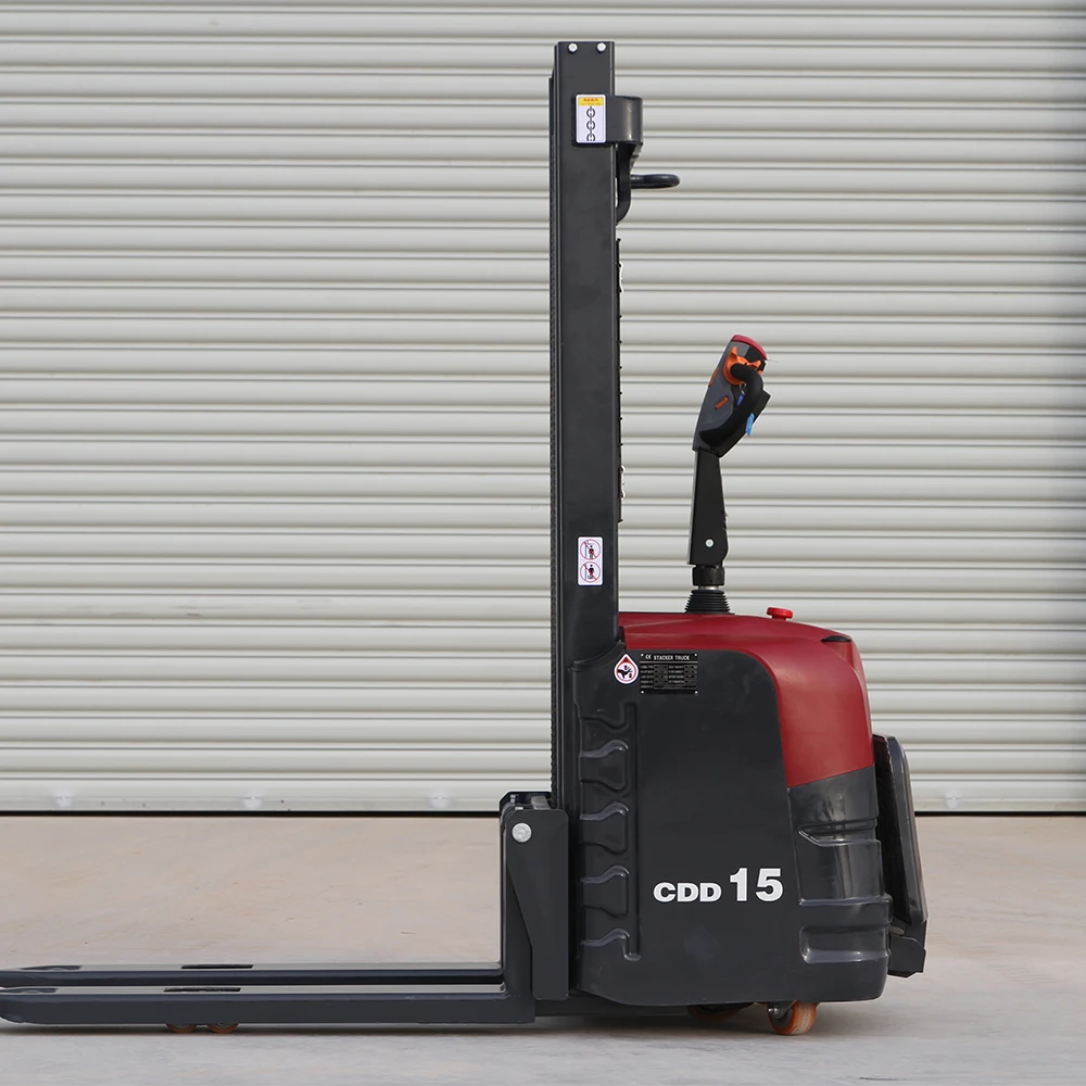 

Hot Selling 1.5Ton 2Ton Walking Electric & Manual Forklift Stacker Pallet Lift Stacker for Warehouse Material Handling