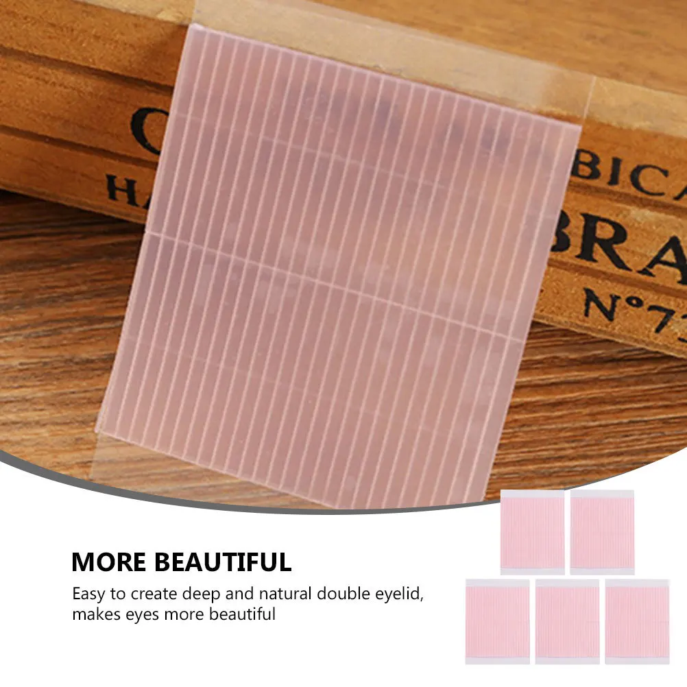 

250pcs Double Stickers 5 Sheets Self-Adhesive Invisible Eyelid Tape For Hooded Eyes Eye Makeup Tool Eyelid Strips