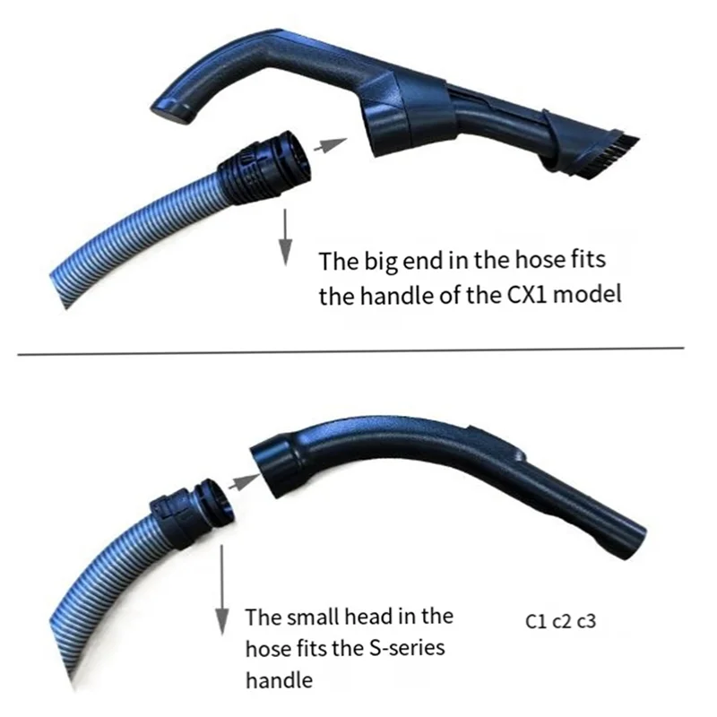 BAAN-互換性のある掃除機 CX1 吸引ホース - 柔軟な吸引ホース チューブ部分 1.8M