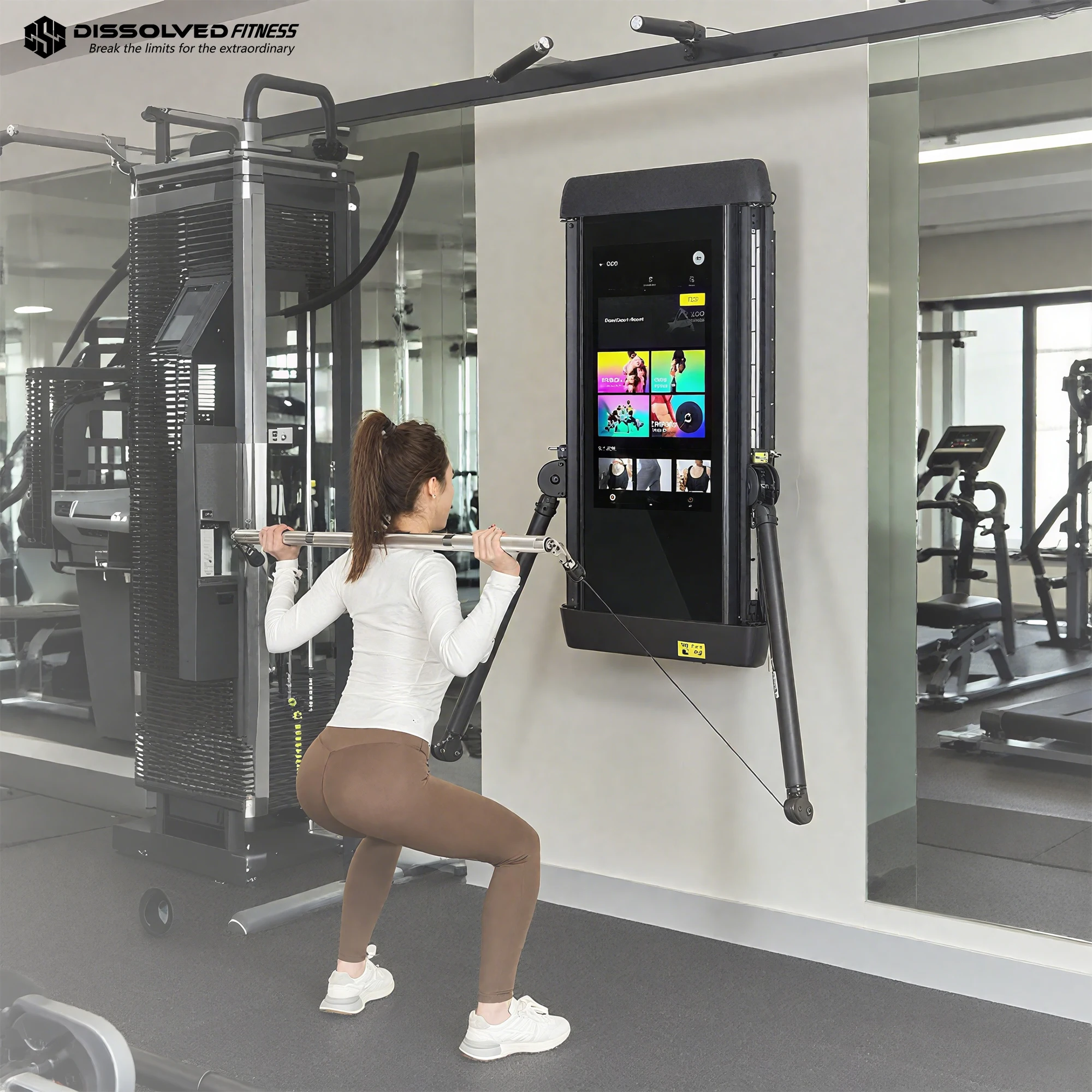 Smart Home Gym Mirror - Ai Fitness Mirror Smart Touch Screen