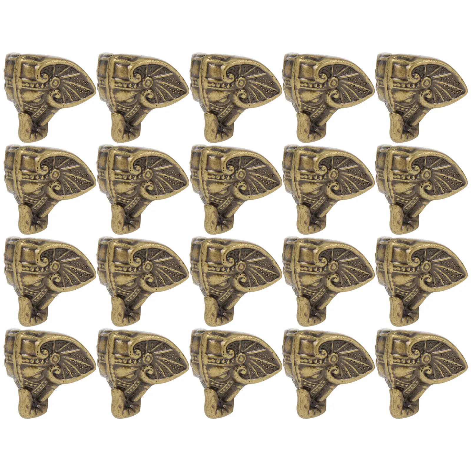 

20Pcs Decorative Retro Wooden Box Feet Legs Corners Protective Furniture Accessories for Jewelry Case Wooden Case Legs