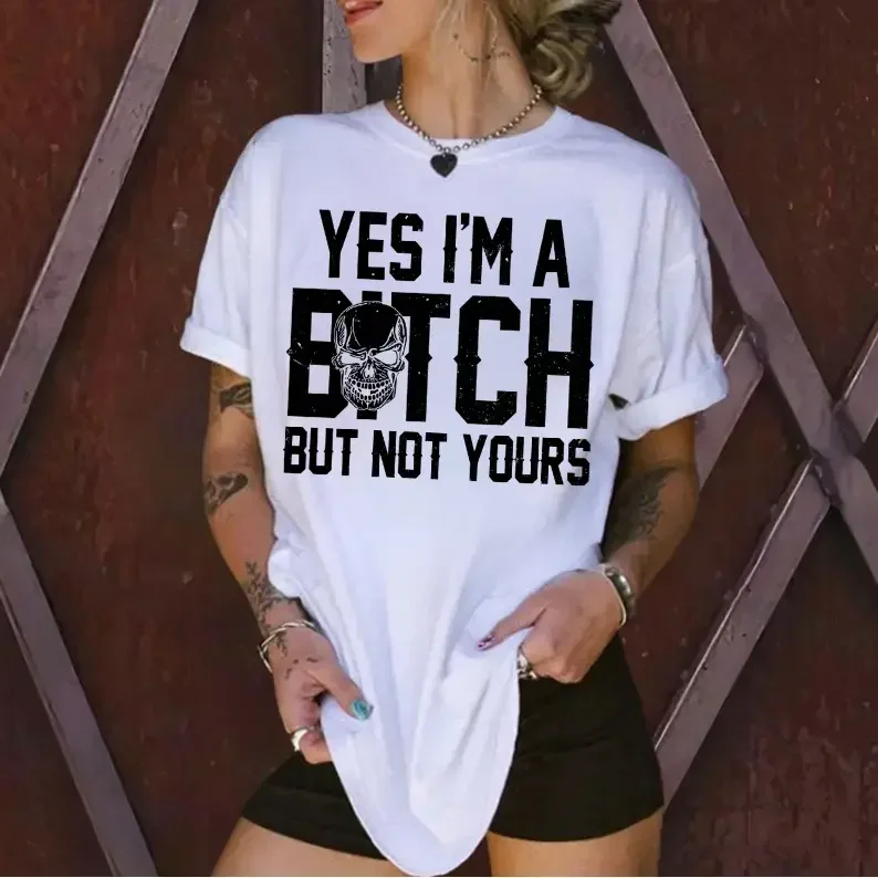 Men's Printed Comfortable Graphic T-Shirt - Unisex Casual Streetwear, Bold Feminist Slogan 