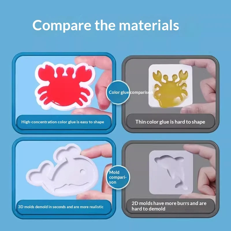 Crianças artesanais diy artesanato pintura adesivos montessori educação origami magia elfos de água kit conjunto brinquedos presente das crianças artesanato