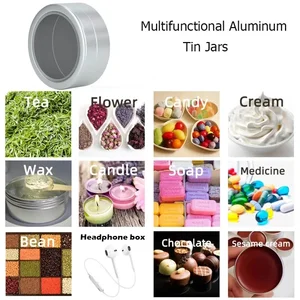 10-50pcs 25 ml Runde Zinnbox mit Aluminiumfenster Kerze Jar Lip Balm Gloss Cosmetics Metallbehälter Süßigkeiten Nägel Art Storage Box 8 Hauptverkäufe Caixa Gloss Lippe - №2