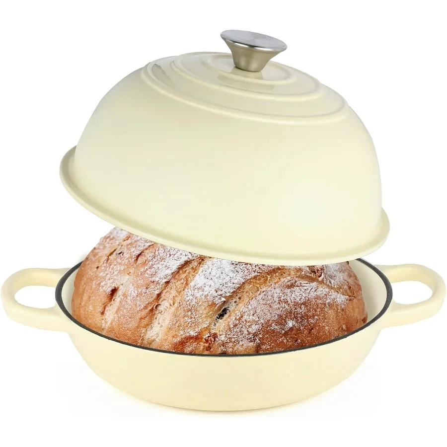 

Эмалированная чугунная печь для хлеба, голландская печь с крышкой, 10-летовая печь для хлеба, хлеба, выпечка хлеба, 6-литровая форма для хлеба с делать