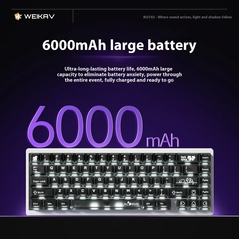 WEIKAV Nut 65 メカニカルキーボード ベアボーンキット DIY ホット