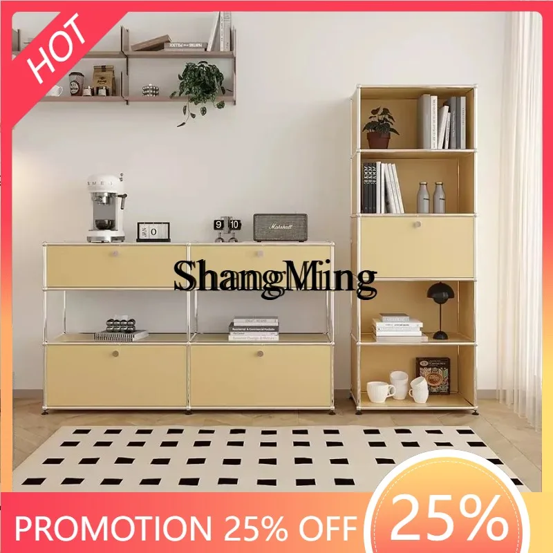 

CL Modern Light Luxury Medieval Stainless Steel Edge Cabinet Simple Storage TV Locker