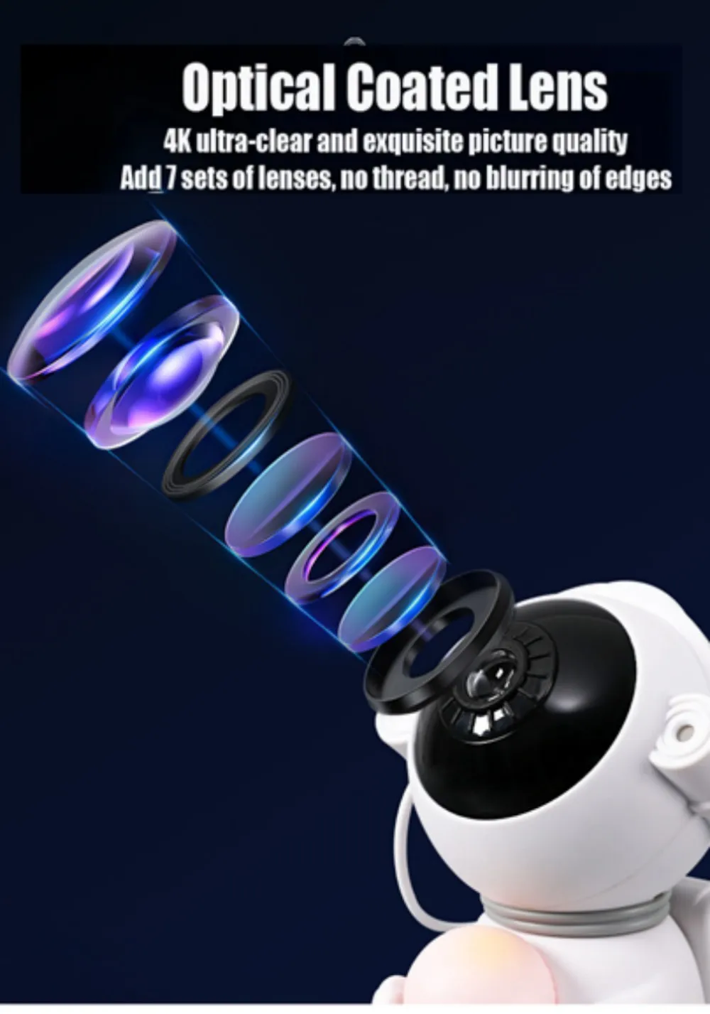 回転するカラフルなLEDランプ,宇宙飛行士,銀河,スタープロジェクター,星空の常夜灯,USB, 6 in 1,新しいコレクション