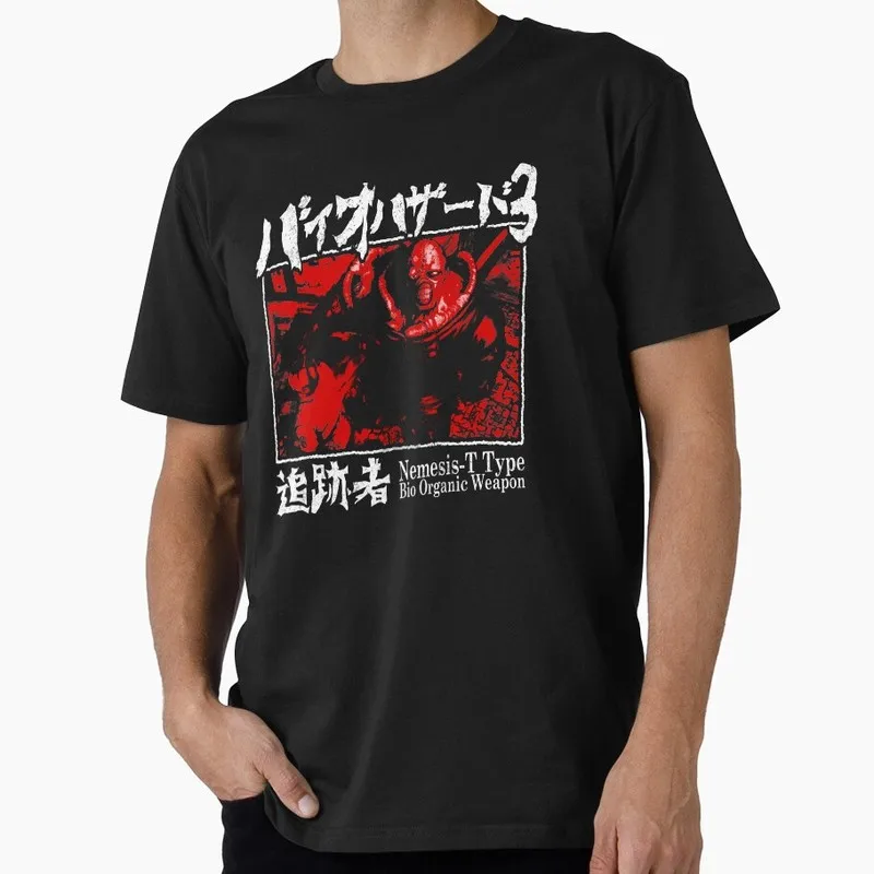 Bio Organic Weap0n T Type Red Resident Evil Nemesis T‑Shirt Biohazard Horror Movie Game Graphic Tee Retro Unisex Streetwear Tops