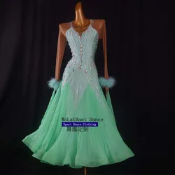 Waltz Dancing Dress Women Ballroom Competition Costumes Female Modern Dance Performance Waltz Tango Ballroom Dance Dress
