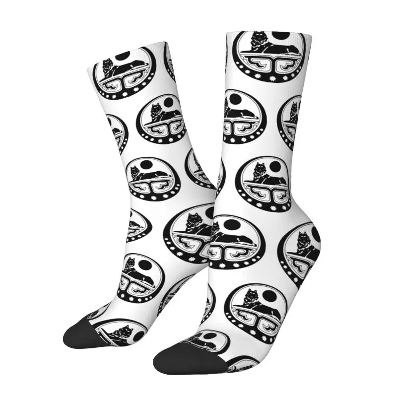 Fun Mens Coat Of Arms Of The Chechen Republic Of Ichkeria Dress Socks Unisex Warm Comfortable 3D Print Crew Socks