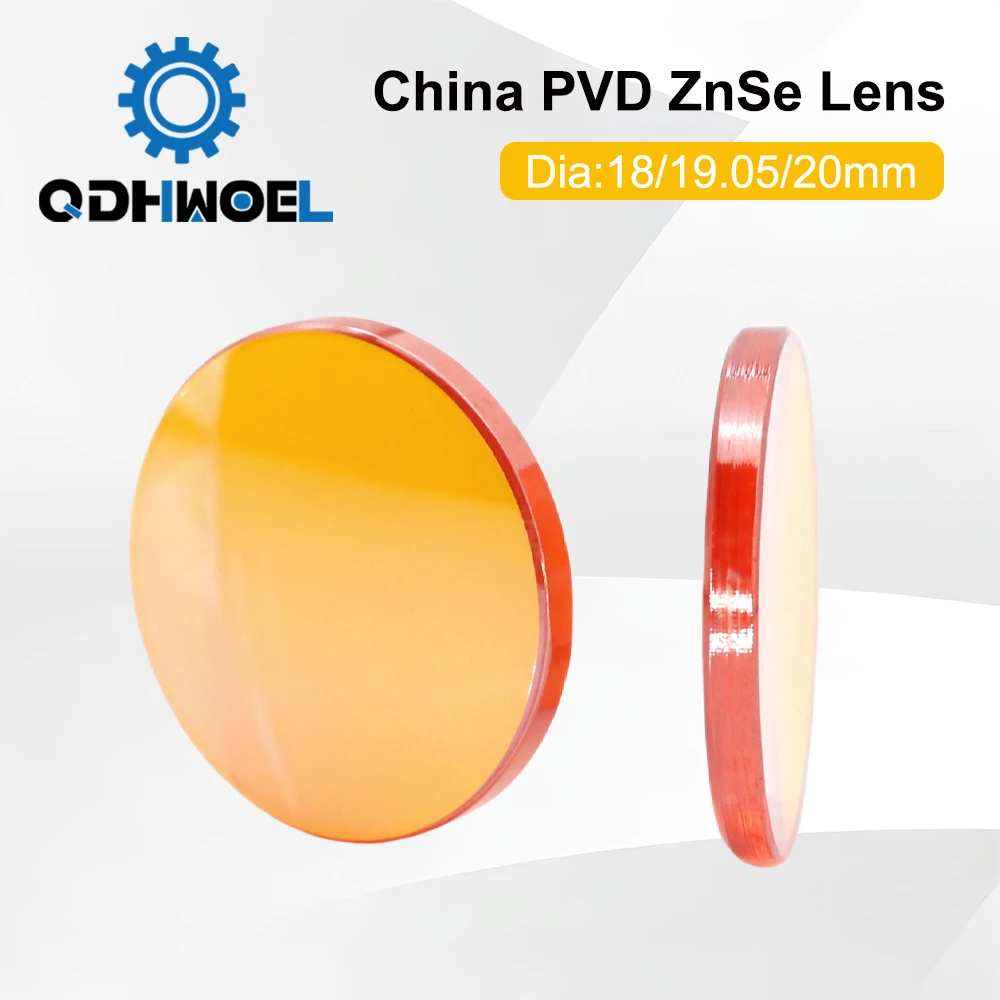 Cina Lente di messa a fuoco laser CO2 ZnSe Dia.18 19,05 20 mm FL38.1 50,8 63,5 101,6 127 mm 1,5 - 4 "per macchina da taglio per incisione laser