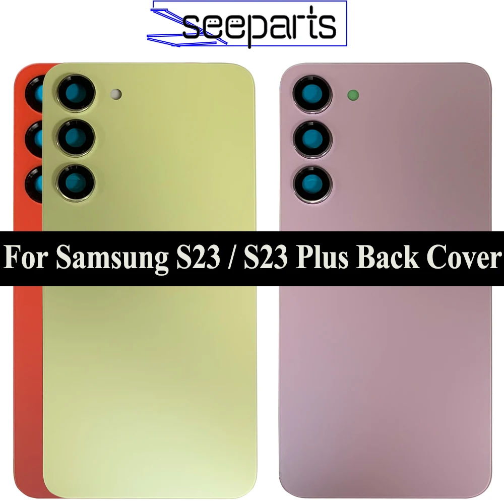 

For Samsung Galsxy S23 Plus Back Glass Battery Cover Rear Glass Door Housing Panel For Samsung S23 Battery Cover