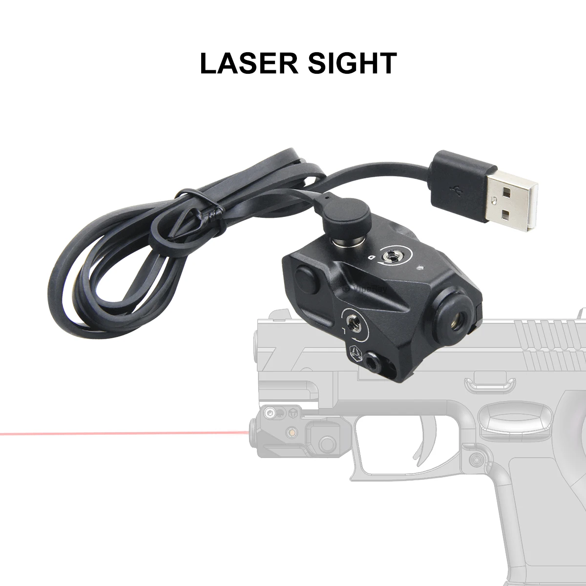 Vector Optics Pistol Laser Sight Tactical Mini Red&Green Dot Laser Lights With USB Rechargeable for Pistol Self-Defense Shooting