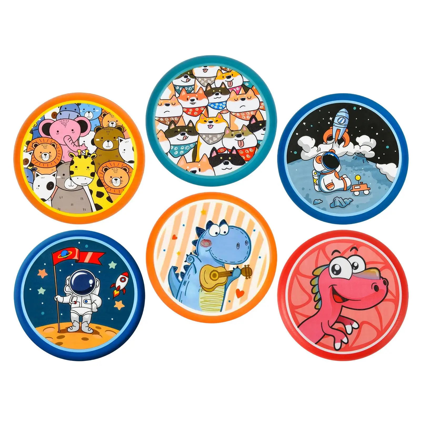 Cartoon flying saucers, Team Play Game, Outdoor Activity Game ,Outside Sporing