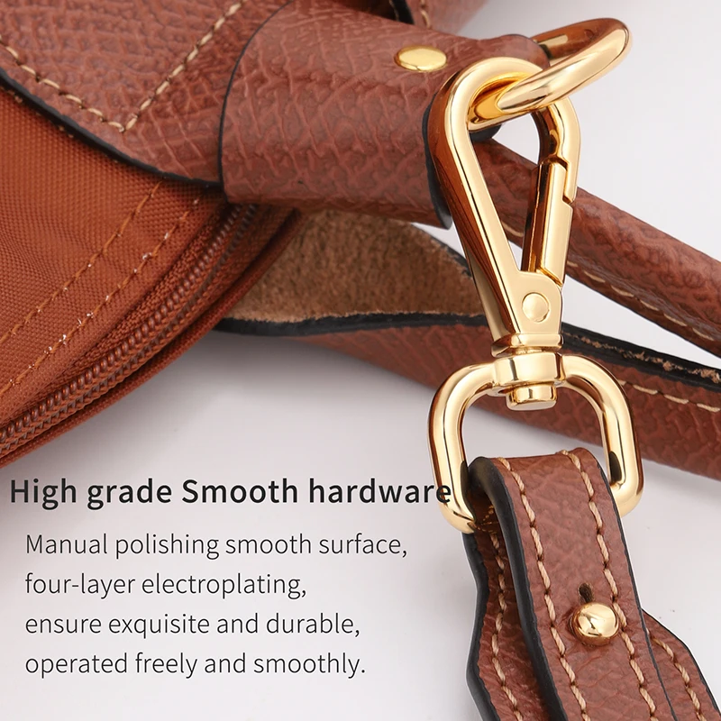 WUTA Bag Strap For Longchamp Tote Bag M Punch-free Genuine Leather Shoulder Strap Set Crossbody Strap Transformation Accessories