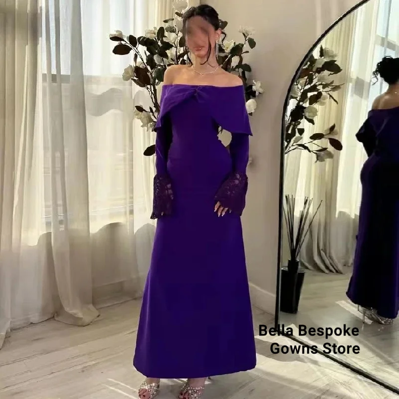 

Customized Fashion A-line Midi Dresses Jersey Pleat Trumpet Bespoke Occasion Homecoming Sizes Available High Quality