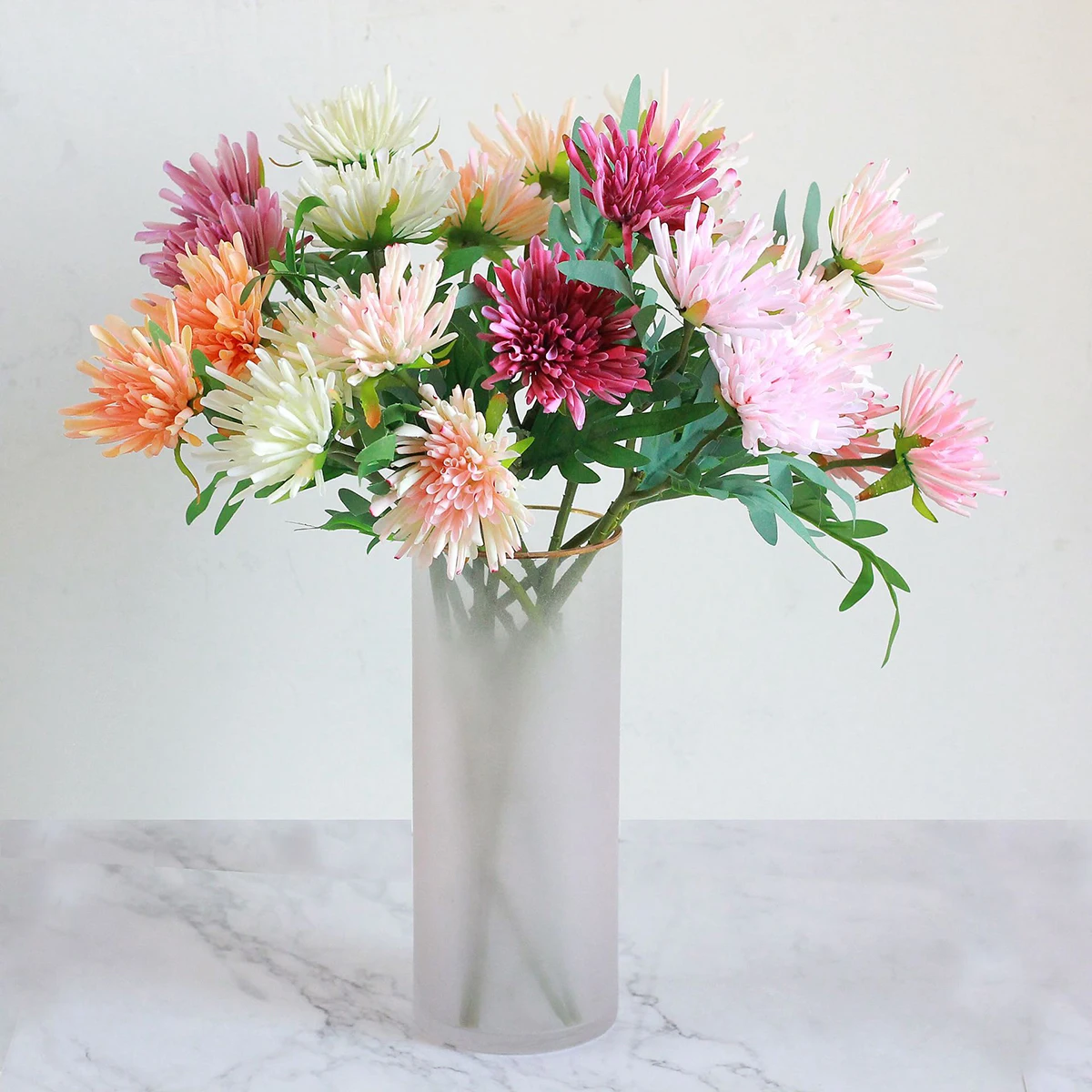 

Simulation Chrysanthemum Artificial Flower Bouquet Fake Plants Eco Friendly Material Home Decoration Wedding Party