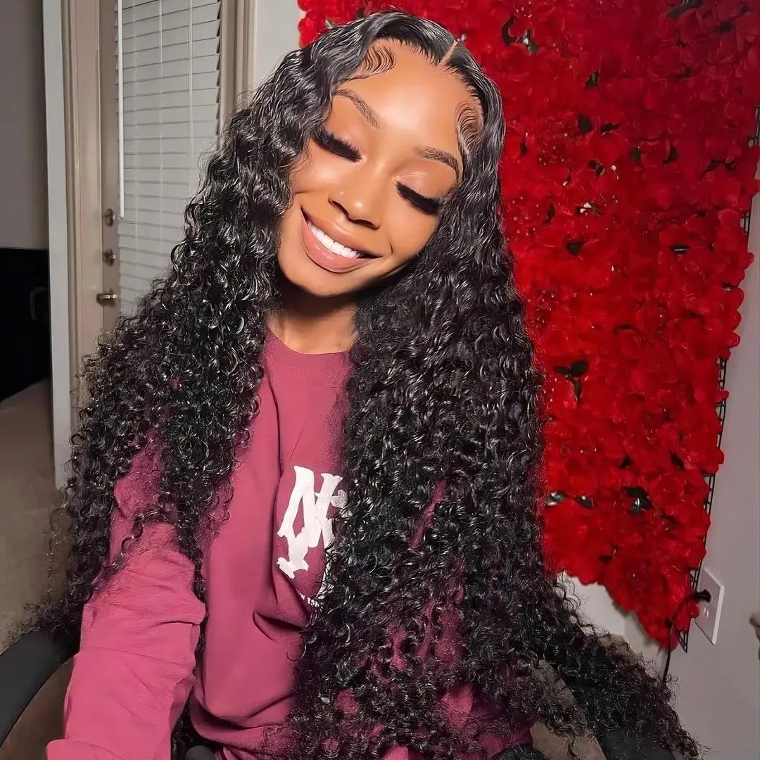 

Парик с кружевной передней частью 13x6 HD, 250% плотность, 40-46 дюймов, бразильские волосы, глубокая волна, 13x4, кудрявые, из натуральных человеческих волос, для женщин, предварительно прорезанные, с эффектом водной волны