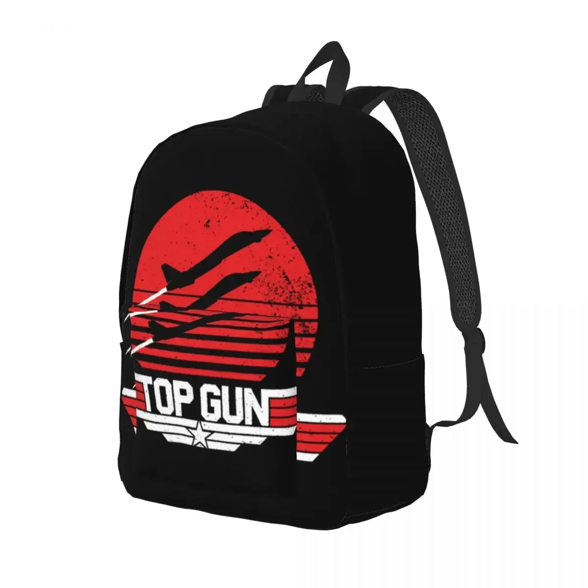 Mochila de lona personalizada con película Maverick Top Gun para mujeres, hombres, estudiantes universitarios, mochila para portátiles de 15 pulgadas, bolsas Topgun