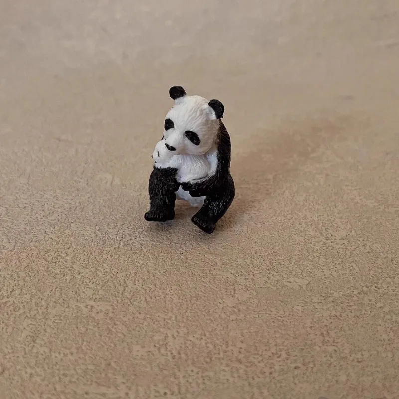 Emulação Panda Miniatura Animal, Mini Cena, Mesa De Areia, Modelo De Tiro, Decoração, Ornamentos, Adereços, Mini