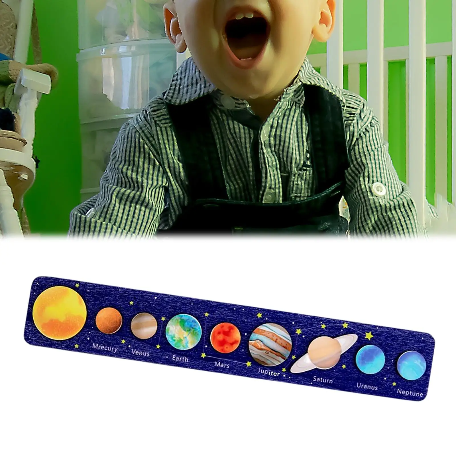 Solar System Board Game Educational Toy Planet Learning Toys Fine Motor Skills Brain Teaser Kids Science Toys for Boys Girls