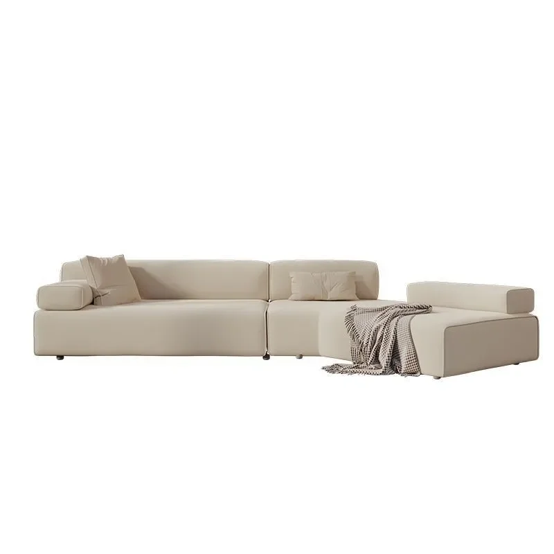 Curved Corner Sofa Modern Light Luxury Reception Seating for Hotel Lobby Salon Clubhouse Rest Area