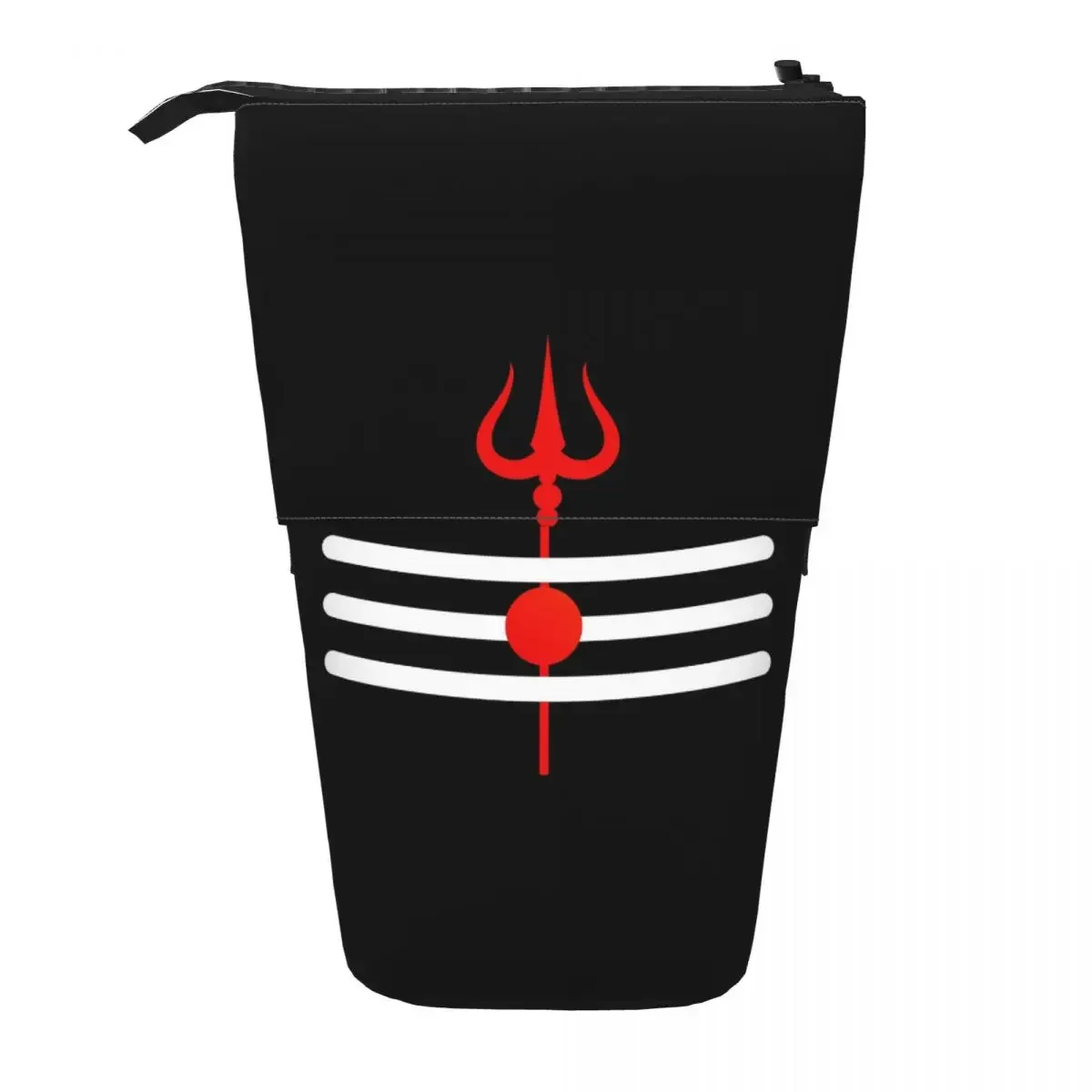 Shiva Hindu-Gott Indien Lingam Shiva Trishul Wendbares Federmäppchen Stifthalter Aufbewahrungstasche für Schüler Geschenke