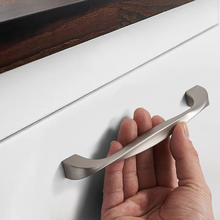 Zinc Alloy Pearl Silver Cabinet Knobs Kitchen Door Handles Drawer Cupboard Door Pulls Cabinet Handles Furniture Hardware
