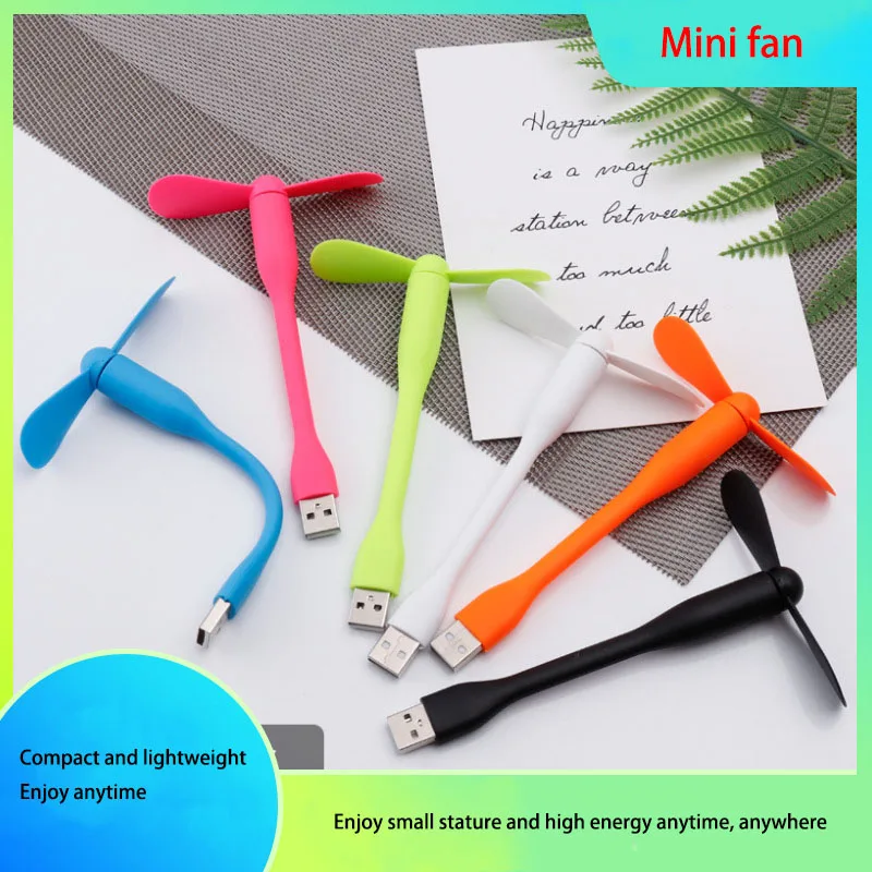 Mini USB Fan Flexible Bendable For Power Bank Laptop PC AC Charger Portable Hand For Computer Summer Gadget
