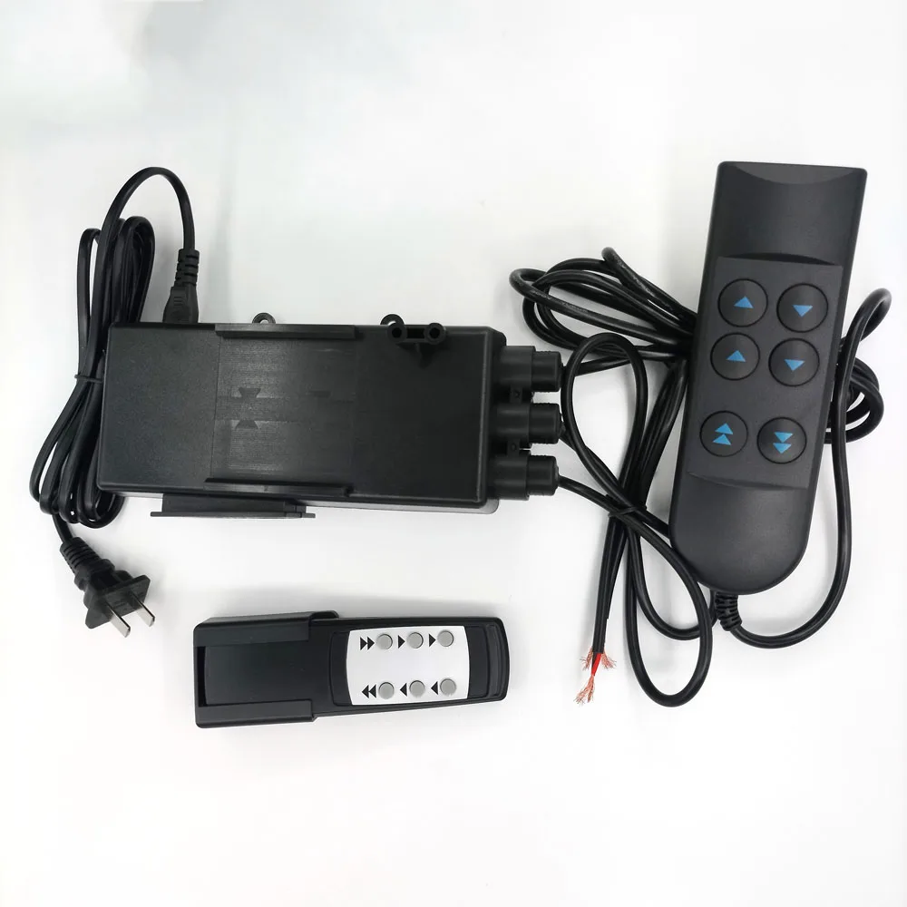 Electric Linear Actuator Controller Black Wireless Wired 1to2 Controller 220VAC to 24VDC Power Control Can Be Used With Motor