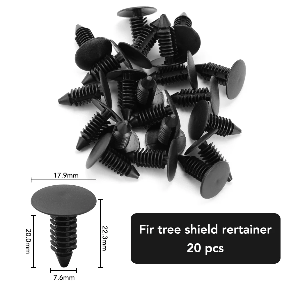 6 Size 100pcs Auto Fastener Clip Mixed Fastener Kit For mitsubishi lancer asx outlander pajero l200 for Samsung QM6 QM3